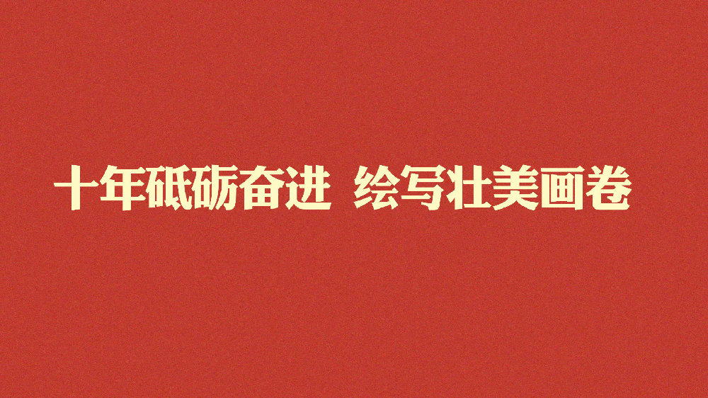 十年砥礪奮進(jìn) 繪寫壯美畫卷——寫在黨的二十大勝利召開之際